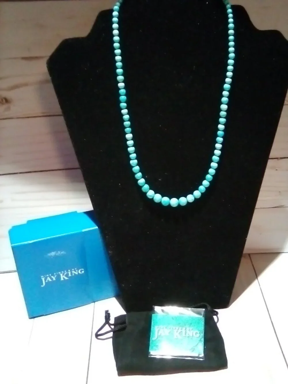 Jay King Graduated Turquoise Necklace MIB 'Its Fun Here